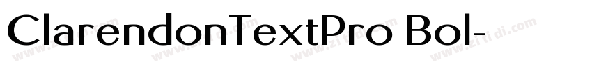ClarendonTextPro Bol字体转换